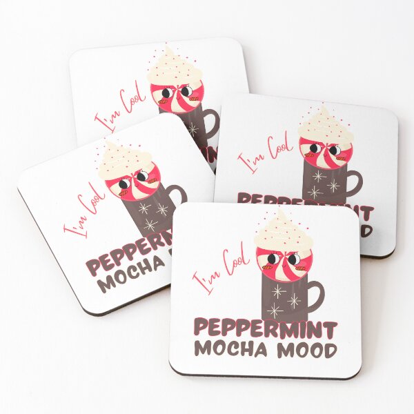 Item preview, Peppermint Mocha Mood - I'm Cool - Coffee Lover - Hot Chocolate - Winter Holiday Drink  designed and sold by SunandShade.