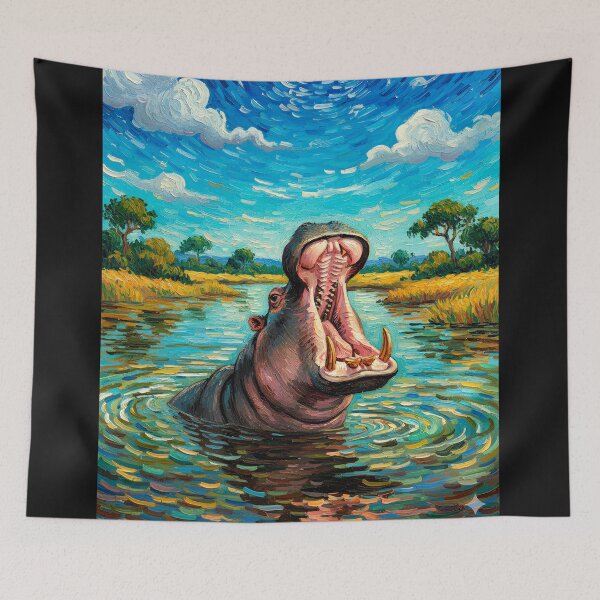 Item preview, Roar on the Nile: Hippopotamus in the Savannah designed and sold by ByMoss.