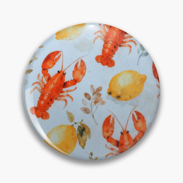 Item preview, Watercolor Painting of Maine Coastal Seafood designed and sold by AOCollections.