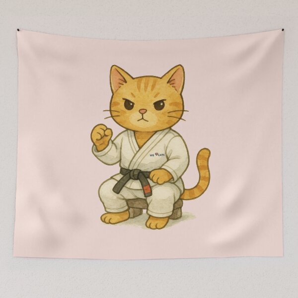 Item preview, Orange Cat as Brazilian Jiu-jitsu Master! designed and sold by WeLoveCatss.