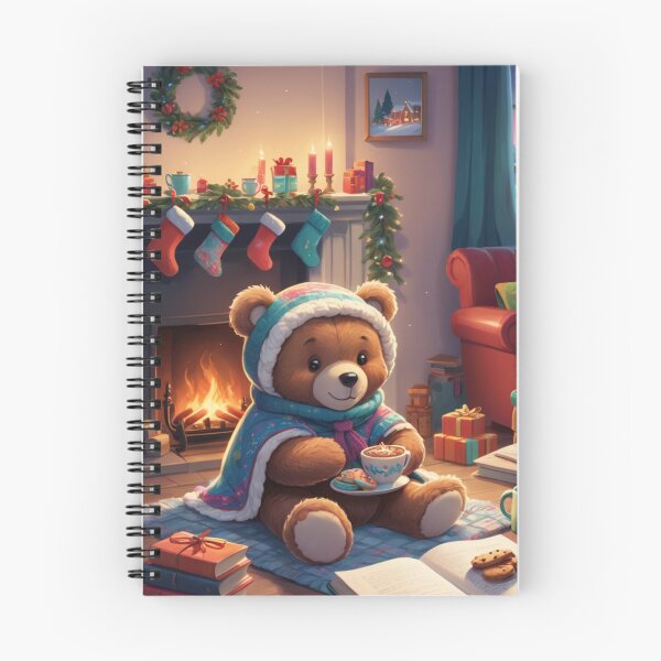 Item preview, Teddy Bear in front of a fireplace designed and sold by Sweet Dreams Ambience.
