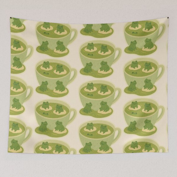 Artikelvorschau, Frosch Matcha Latte entworfen und verkauft von Tiny Joy World.