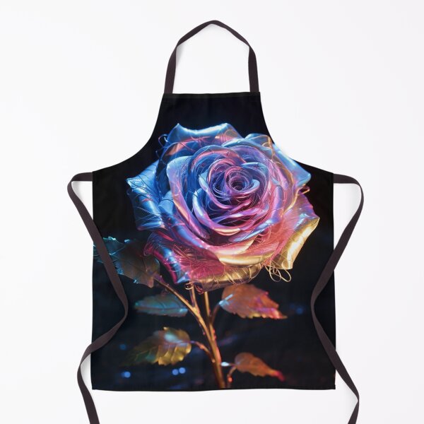 Item preview, Hologram Rose Flower Metallic Shiny Futuristic Solitaire Single designed and sold by G-M-Designs.
