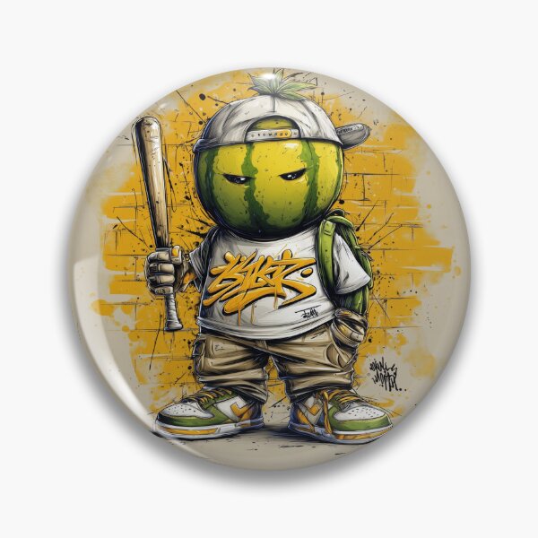 Item preview, Watermelon Urban Graffiti designed and sold by ChefsSpicyFits.
