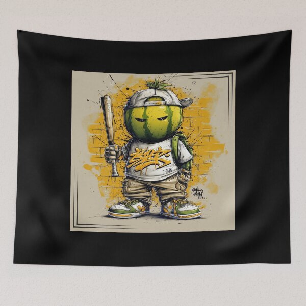 Item preview, Watermelon Urban Graffiti designed and sold by ChefsSpicyFits.