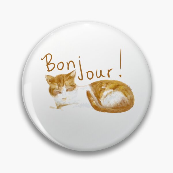 Item preview, Bonjour—Cute Cat Greeting Cards and more, in French designed and sold by Stoicats.