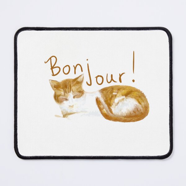 Item preview, Bonjour—Cute Cat Greeting Cards and more, in French designed and sold by Stoicats.
