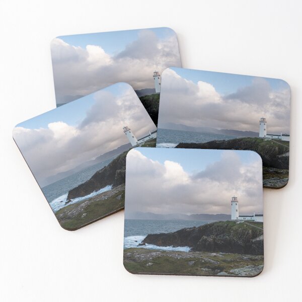 Item preview, Fanad Lighthouse Drone Photo – Stormy Atlantic Waves, Wild Ireland Coastline Aerial Photography designed and sold by Martindoran.