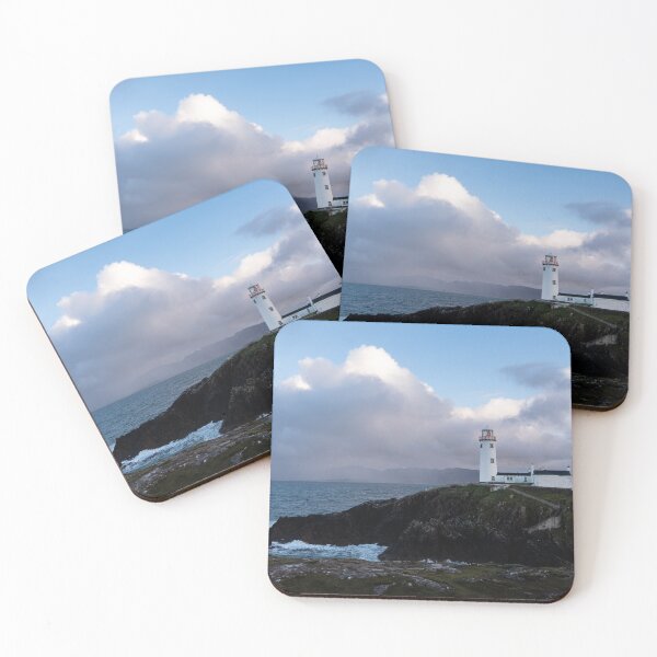 Item preview, Fanad Lighthouse Drone Photo – Stormy Atlantic Waves, Wild Ireland Coastline Aerial Photography designed and sold by Martindoran.