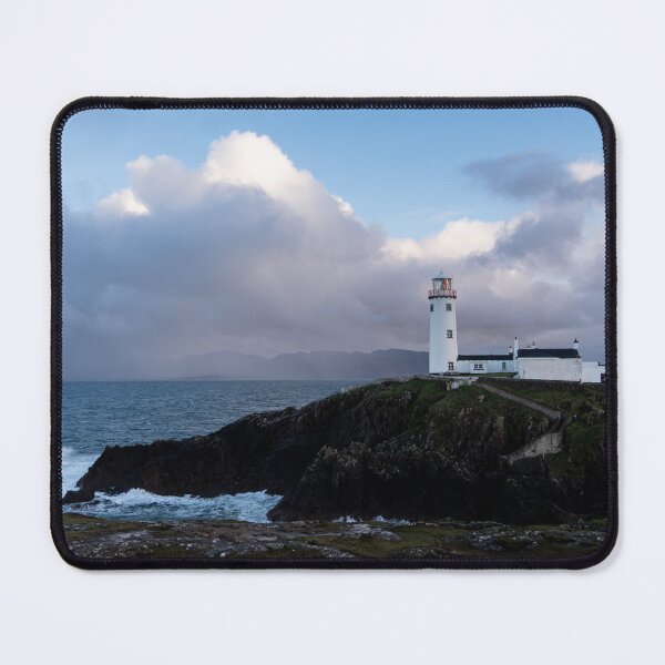 Item preview, Fanad Lighthouse Drone Photo – Stormy Atlantic Waves, Wild Ireland Coastline Aerial Photography designed and sold by Martindoran.