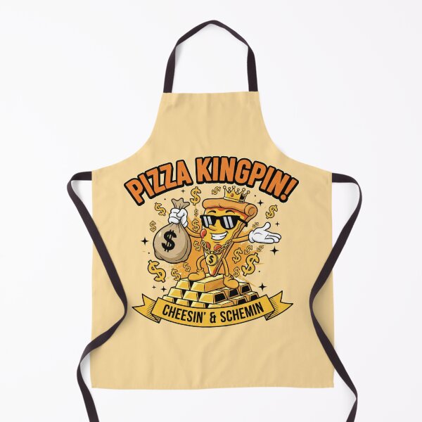 Item preview, Pizza Kingpin Cheesin' & Schemin' - Funny Food Gangster Art designed and sold by AwesomeBeyondLimits.