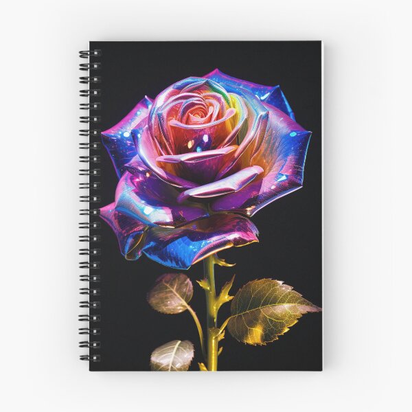 Item preview, Hologram Rose Flower Metallic Shiny Futuristic Solitaire Single designed and sold by G-M-Designs.