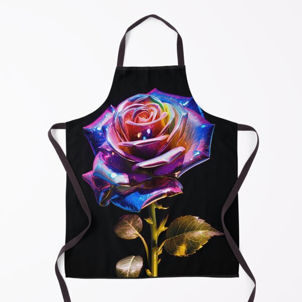 Item preview, Hologram Rose Flower Metallic Shiny Futuristic Solitaire Single designed and sold by G-M-Designs.