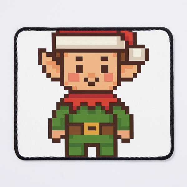 Item preview, Pixel Art Christmas Elf – Cute Retro Holiday Design designed and sold by FriendlyKitty.