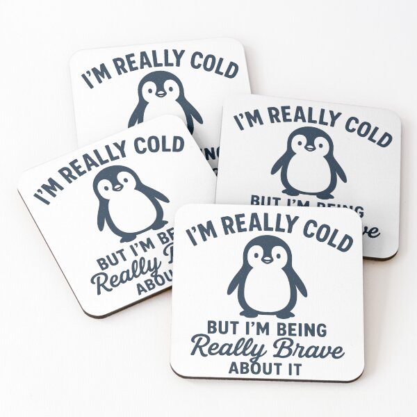 Item preview, Funny Penguin - I'm Really Cold But I'm Being Really Brave About It designed and sold by ZBIFBOUETLA.