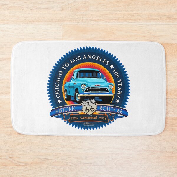 Item preview, Route 66 Centennial w Hand Painted Blue Pickup Truck designed and sold by George Brudos.