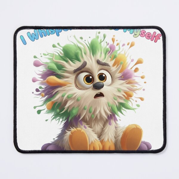 Item preview, I Whisper WTF to Myself – Funny Relatable Monster Quote designed and sold by AmaJoy Designs .