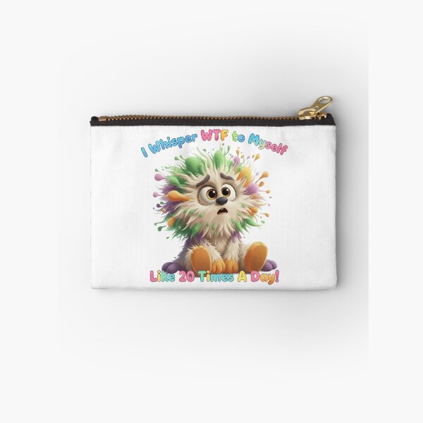 Item preview, I Whisper WTF to Myself – Funny Relatable Monster Quote designed and sold by AmaJoy Designs .