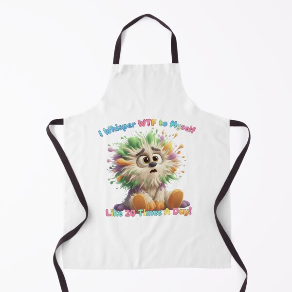 Item preview, I Whisper WTF to Myself – Funny Relatable Monster Quote designed and sold by AmaJoy Designs .