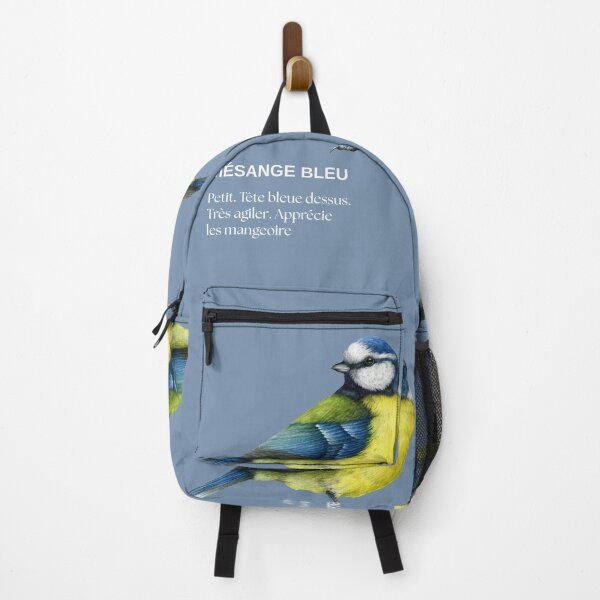 Item preview, Mésange Bleue (Blue Tit) – Ornithological Graphic designed and sold by The Balanced Bonne Vivante.