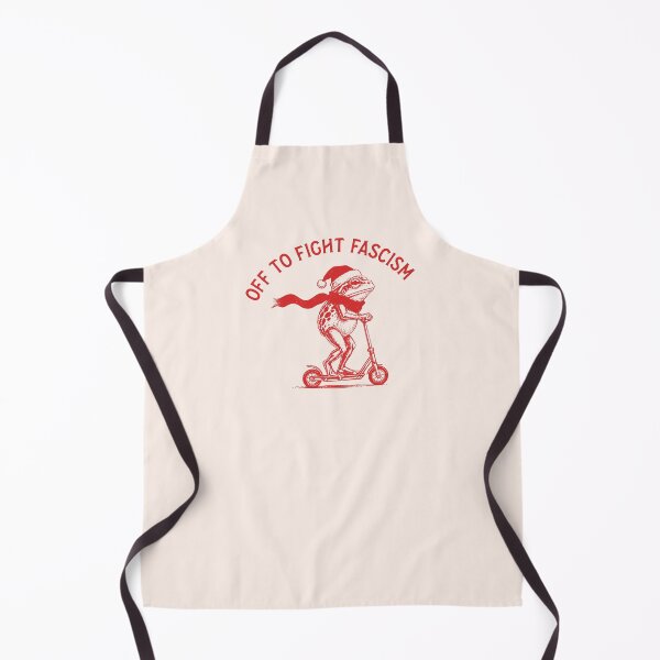 Item preview, Christmas Frog Off to Fight Fascism designed and sold by humnoo.