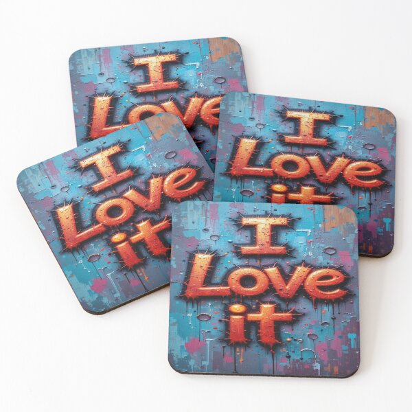 Item preview, I Love it - In proud graffiti style designed and sold by Hot4Shirt.