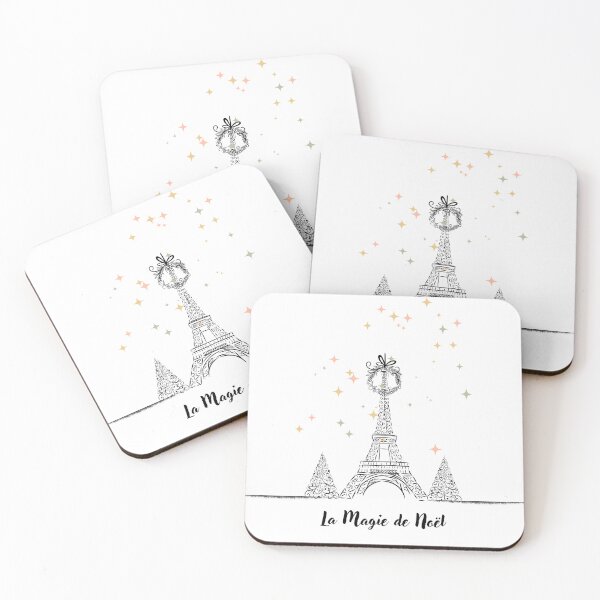 Item preview, Eiffel Tower, Wreath & Christmas Trees | French Holiday Magic Design 3 designed and sold by The Balanced Bonne Vivante.