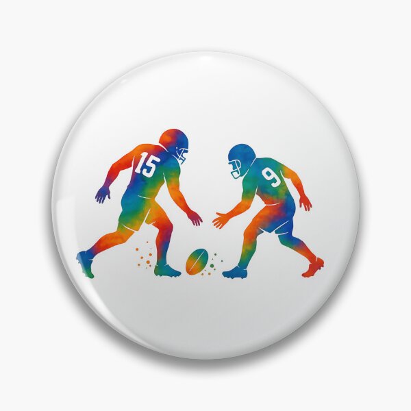 Item preview, Two Rugby Players #15 and #9 – Game Kickoff designed and sold by Les-Ink-Studio.