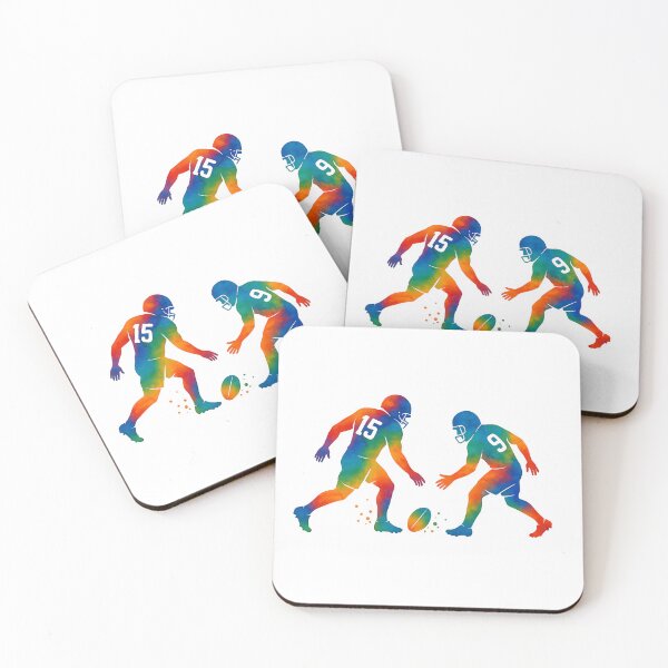Item preview, Two Rugby Players #15 and #9 – Game Kickoff designed and sold by Les-Ink-Studio.