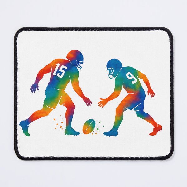 Item preview, Two Rugby Players #15 and #9 – Game Kickoff designed and sold by Les-Ink-Studio.