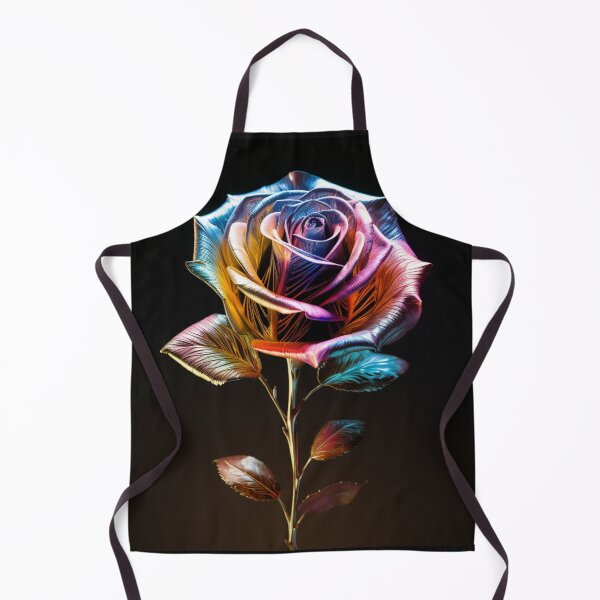 Item preview, Hologram Rose Flower Metallic Shiny Futuristic Solitaire Single designed and sold by G-M-Designs.