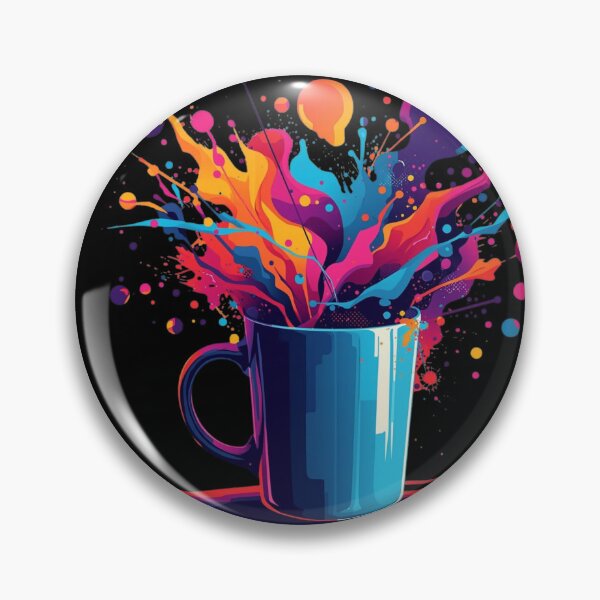 Item preview, Explosive Colorful Mug – Vibrant and Energetic Art designed and sold by yofeustore.