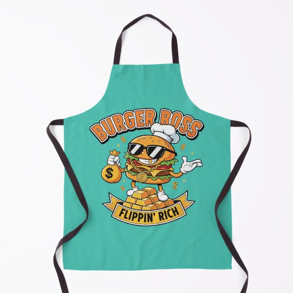 Item preview, Burger Boss Flippin' Rich - Funny Chef Food Gangster Art designed and sold by AwesomeBeyondLimits.