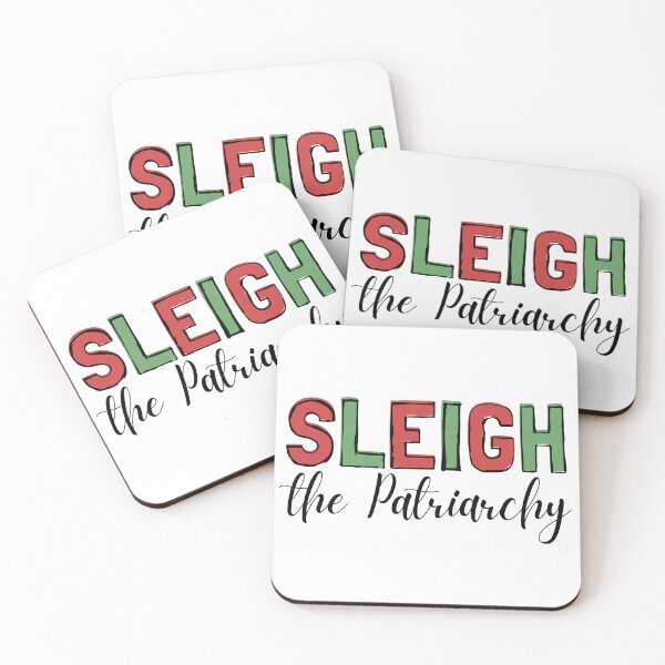 Item preview, SLEIGH THE PATRIARCHY | FEMINIST CHRISTMAS GRAPHIC designed and sold by Festive Feminist.