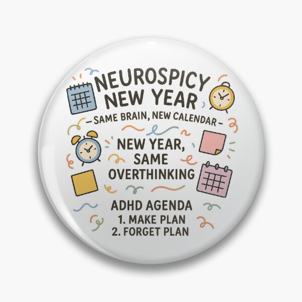 Item preview, neurospicy new year  designed and sold by Half Brain Labs.
