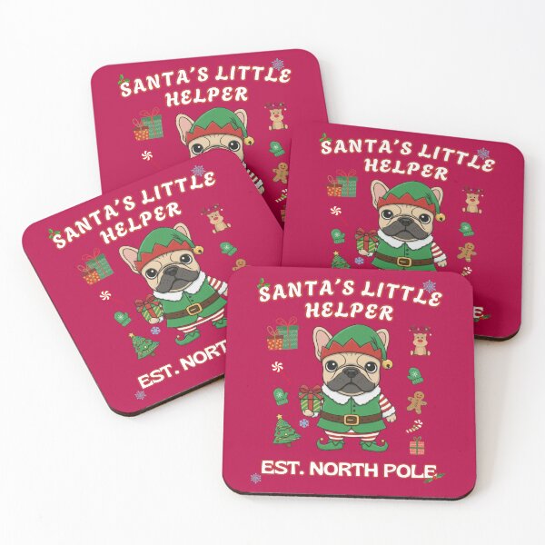 Item preview, French Bulldog Elf Santa's Helper Funny Holiday Dog designed and sold by PanGieroj.