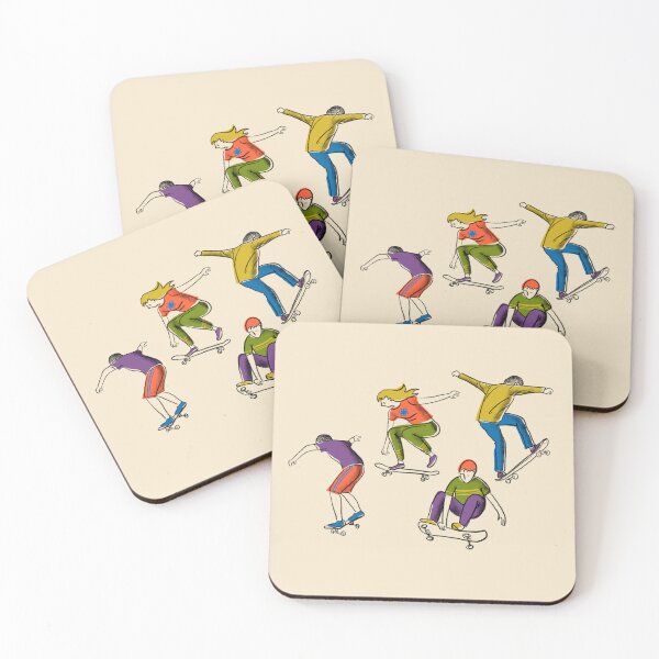 Item preview, Skateboarding teenagers designed and sold by Nira-Bar.