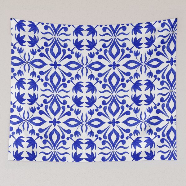 Item preview, Blue and White Tiles  designed and sold by AgaDesignStudio.