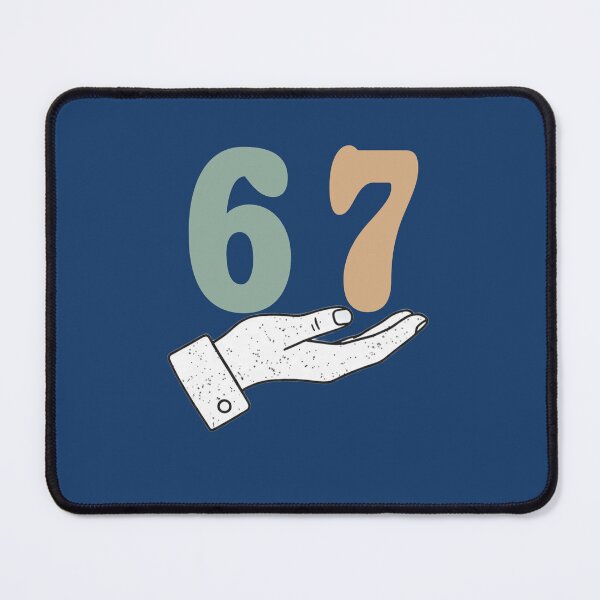 Item preview, Funny Six Seven 67 Meme 6 7 Hand Sticker designed and sold by walidshop12.