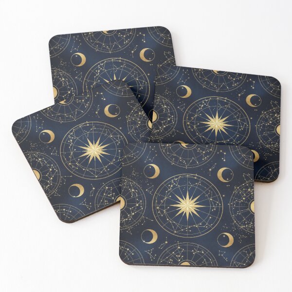 Item preview, Lux Golden Constellation Celestial Pattern designed and sold by jumpercat.