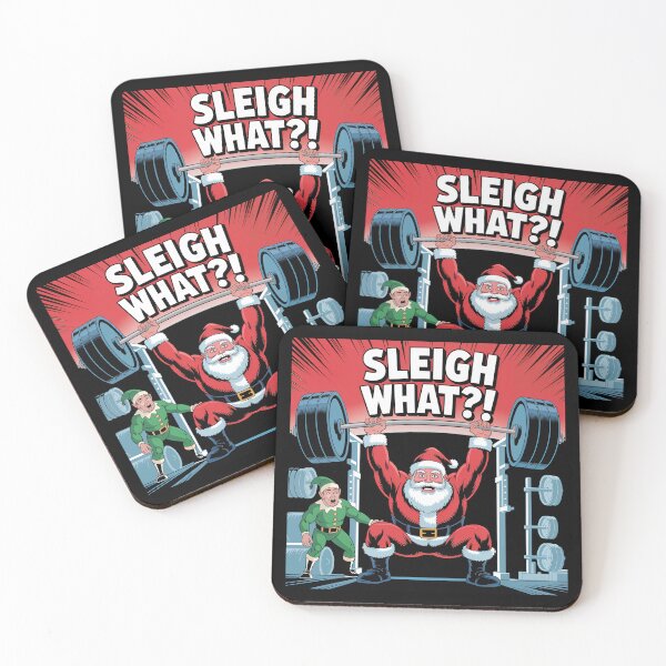 Item preview, Sleigh What?! • Santa Liftmas Lifts Gym Holiday  designed and sold by Blok45.