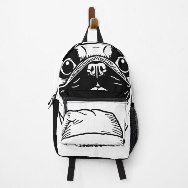 Item preview, Cute Christmas Pug With Santa Hat designed and sold by Midnight Sketch Co.