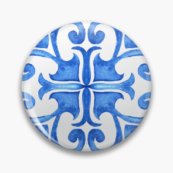 Artikelvorschau, Blaue und weiße Fliesen entworfen und verkauft von AgaDesignStudio.