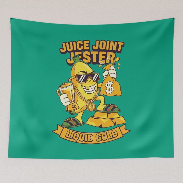 Item preview, Juice Joint Jester Banana Liquid Gold - Funny Fruit Gangster designed and sold by AwesomeBeyondLimits.