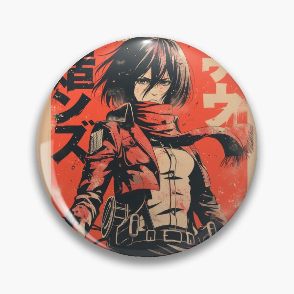 Item preview, Mikasa Vintage Grunge Orange designed and sold by AnimeArsenalPrints.