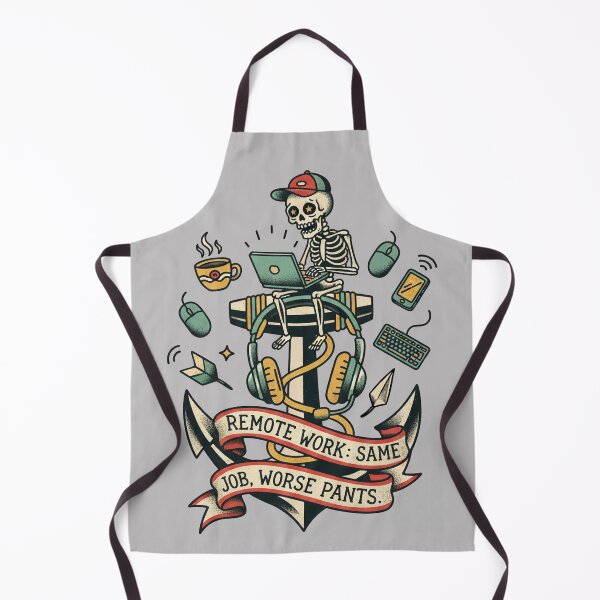 Item preview, Remote Work: Same Job, Worse Pants. Funny WFH Skeleton Design. designed and sold by jheinart.