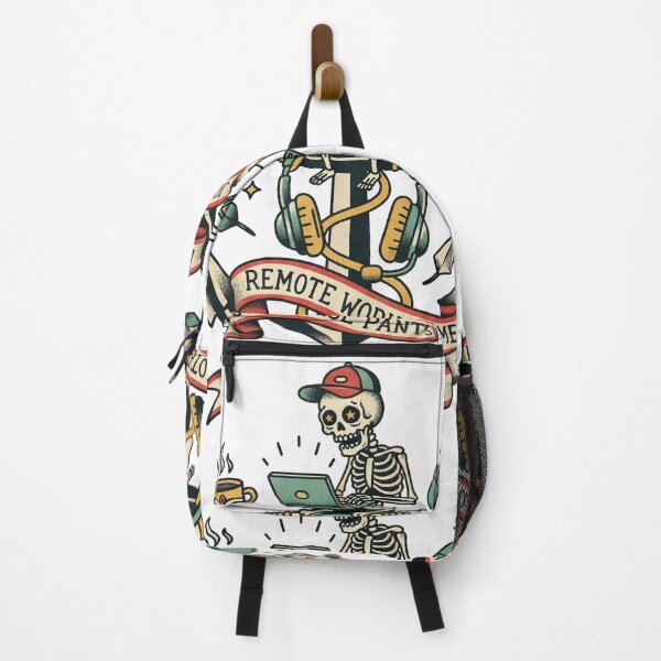 Item preview, Remote Work: Same Job, Worse Pants. Funny WFH Skeleton Design. designed and sold by jheinart.