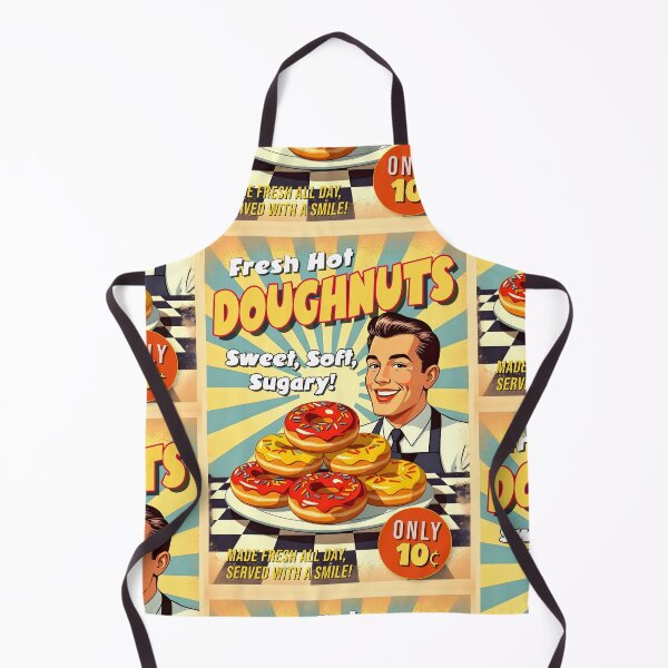 Item preview, Retro Doughnuts Poster – Sweet, Soft, Sugary 1950s Diner Art Print designed and sold by MooLaLa.Store.