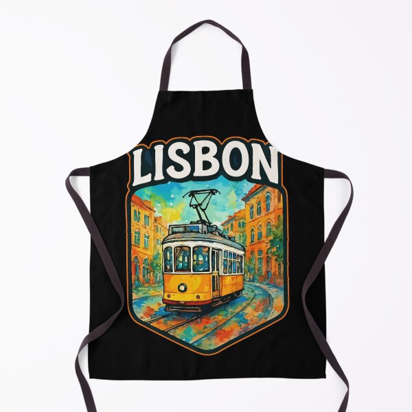 Item preview, Lisbon Portugal Tram Colorful Watercolor Travel designed and sold by TomFrontierArt.