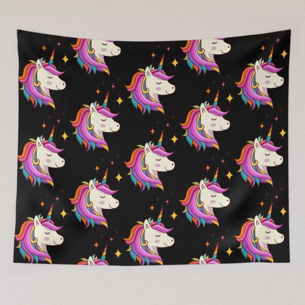 Item preview, Cute Unicorn, Cartoon Unicorn Face designed and sold by GoldenSunsetBloom.